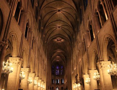 Notre-Dame-inside-night